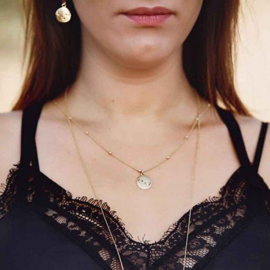 Naszyjnik KONSTELACJE z kulkami