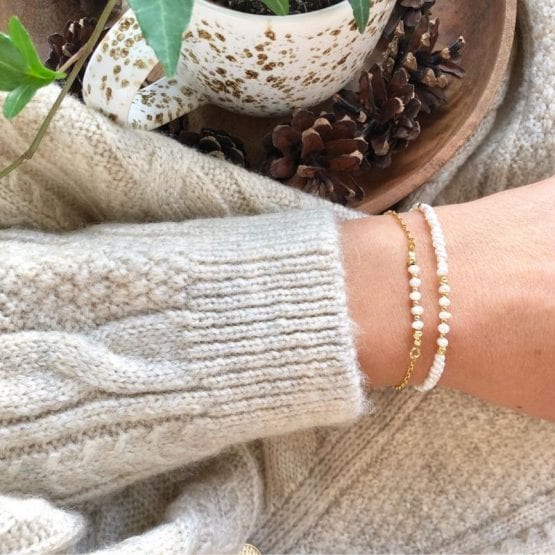 Bransoletka CHAIN perła