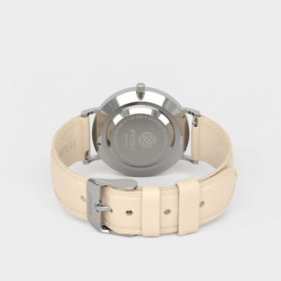 Zegarek PEARLY silver beige