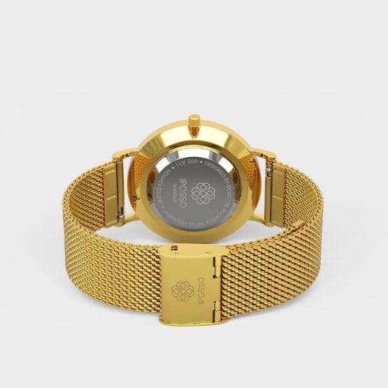 Zegarek PEARLY gold mesh