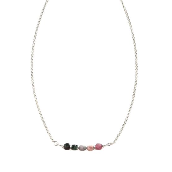 Choker CUBE z turmalinem