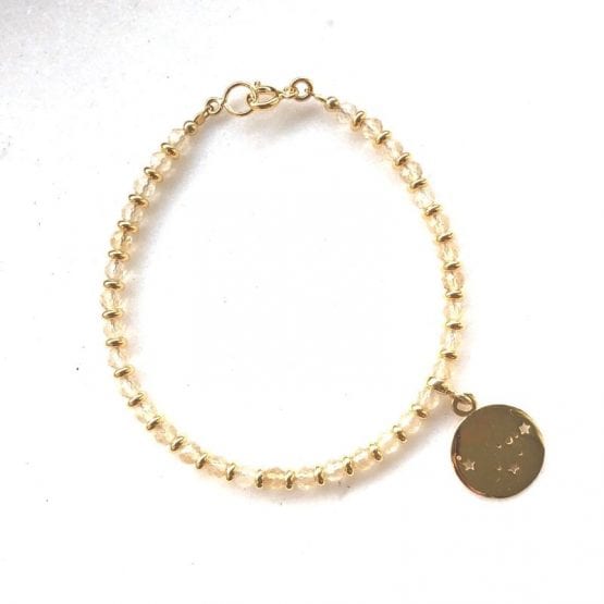 Bransoletka GEMS&KONSTELACJA cytryn