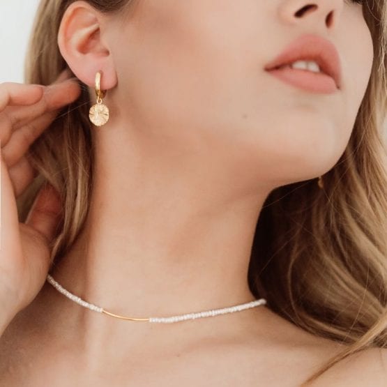 Kolczyki ANTIQUE S pozłacane