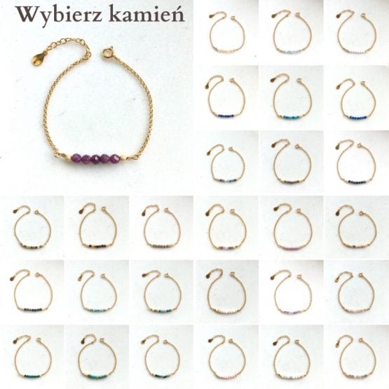 Bransoletka CHAIN stone