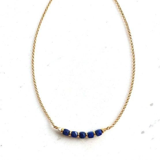 Choker CUBE z lapis lazuli