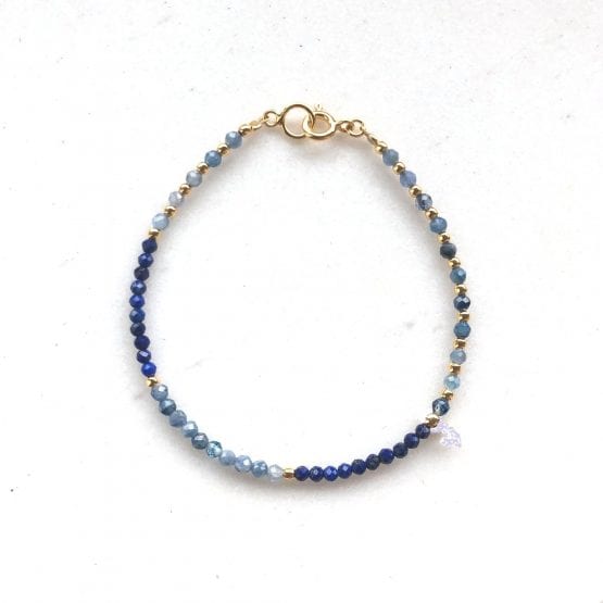 Bransoletka MATCH lapis lazuli, kyanit