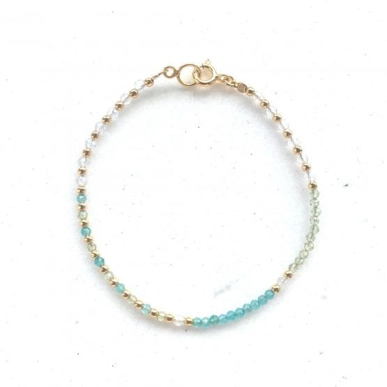 Bransoletka MATCH topaz, oliwin, awenturyn