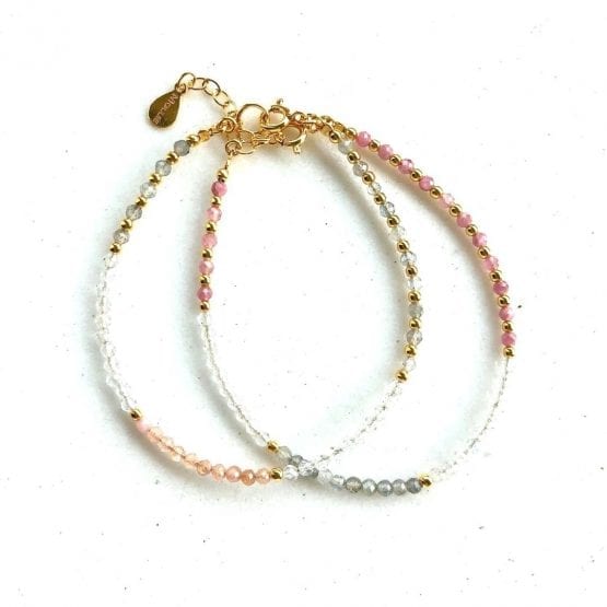 Bransoletka MATCH turmalin, topaz, labradoryt