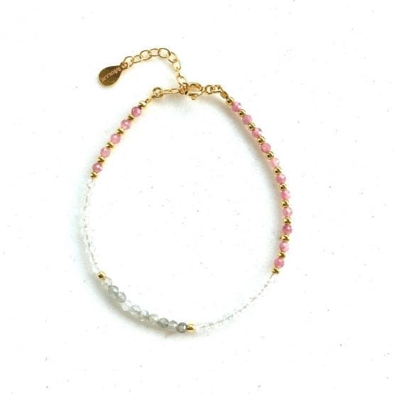 Bransoletka MATCH turmalin, topaz, labradoryt