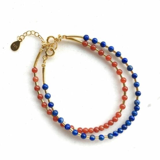 Bransoletka CORAL lapis lazuli