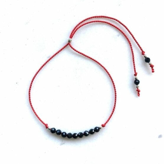 Bransoletka SILK RED spinel