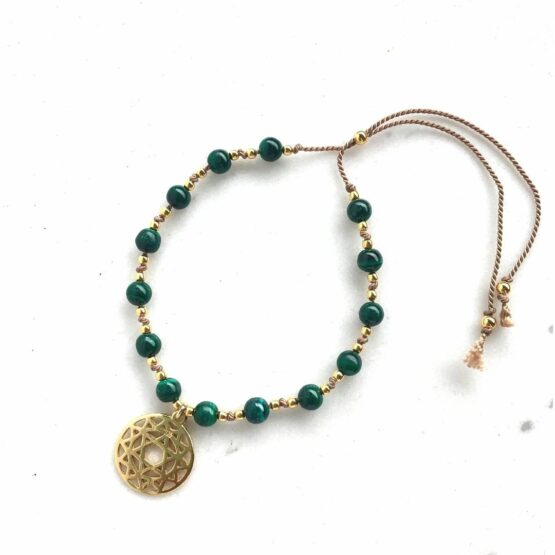 Bransoletka ANAHATA malachit