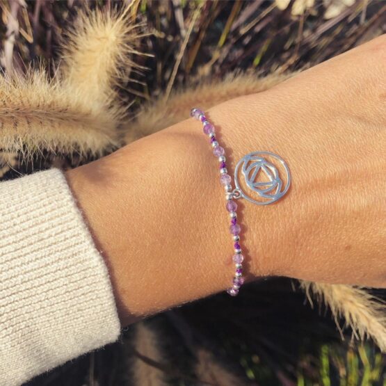 Bransoletka AJNA ametyst