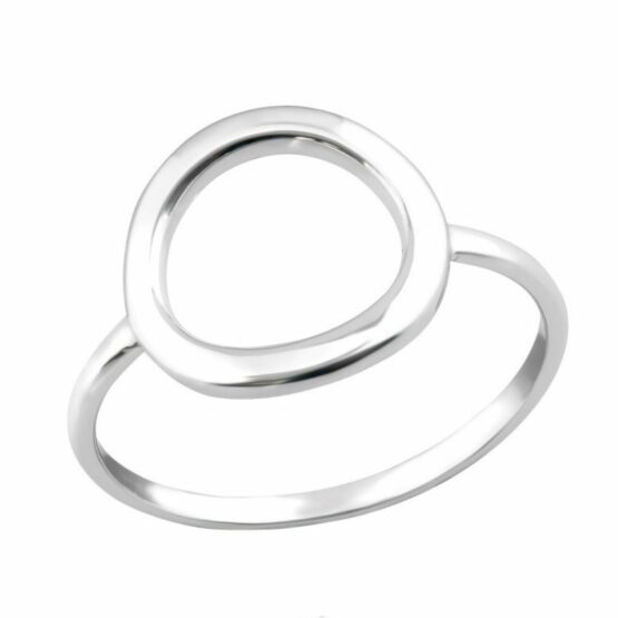 Pierścionek KOŁO srebrny