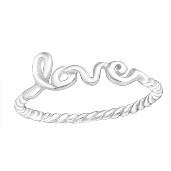 Pierścionek TWIST love
