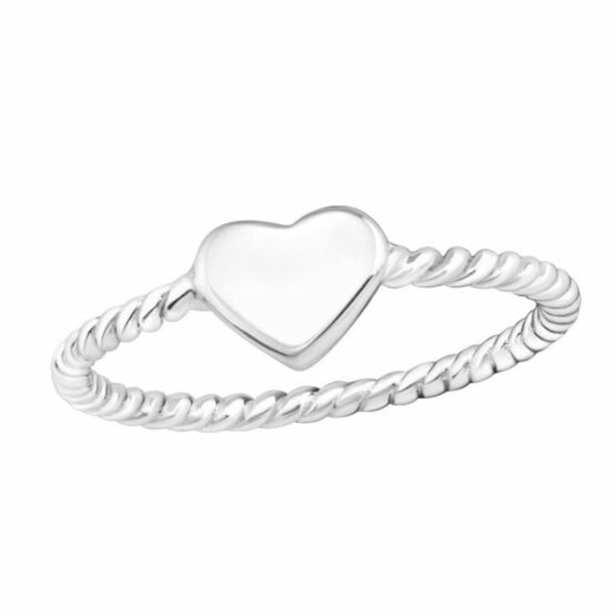 Pierścionek TWIST serce