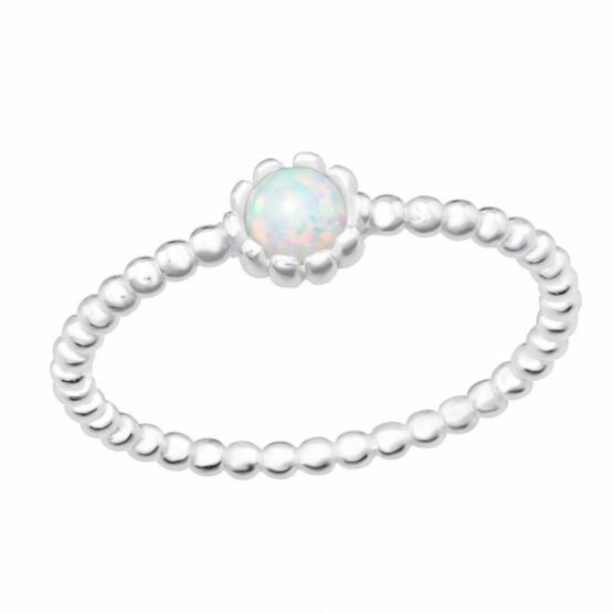 Pierścionek OPAL srebrny