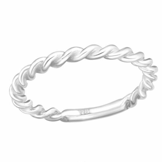 Obrączka TWIST srebrna