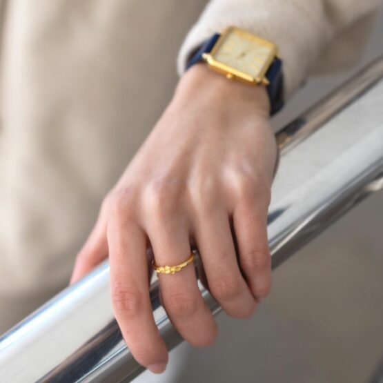 Pierścionek EUKALIPTUS połysk/mat