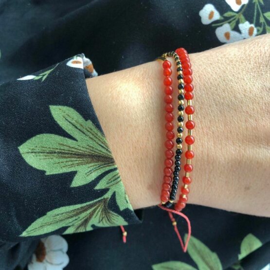 Bransoletka AURA agat karneol