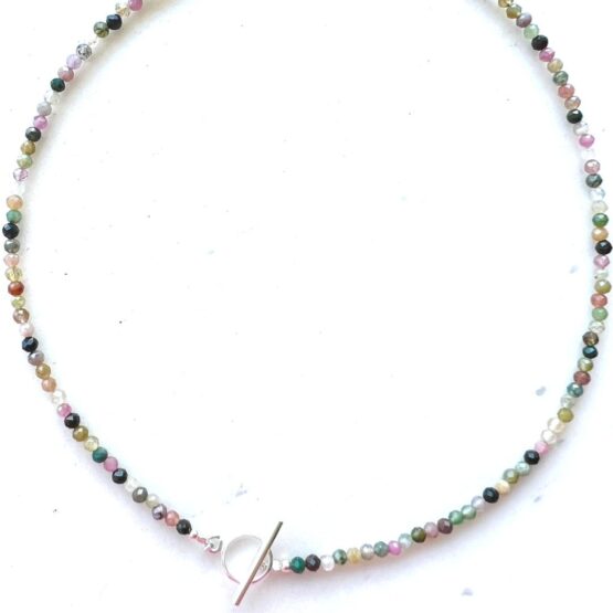 Naszyjnik choker SIMPLE turmalin mix