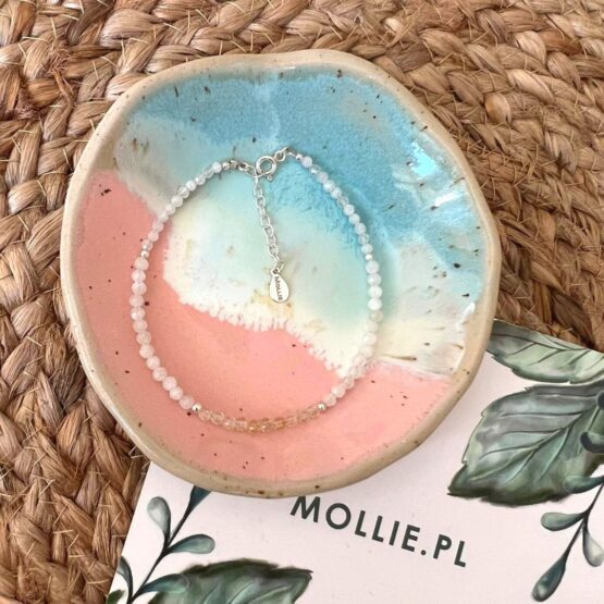 Bransoletka ZODIAK cytryn i kamień księżycowy