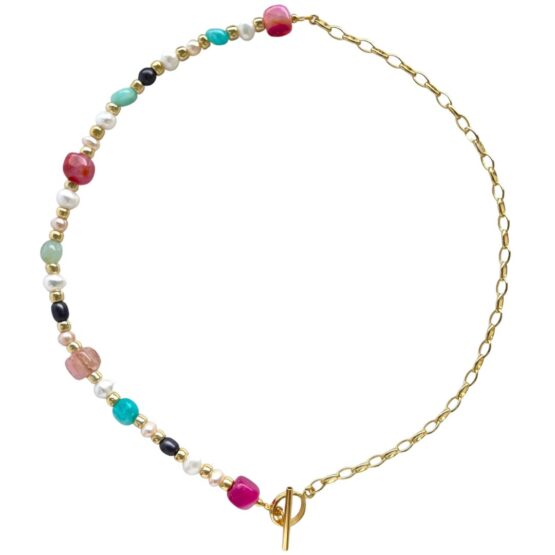 Naszyjnik choker SUGAR pink