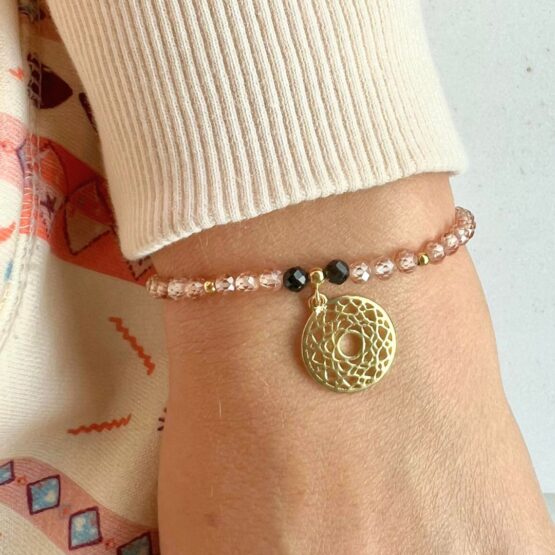 Bransoletka CZAKRA turmalin/cyrkonia