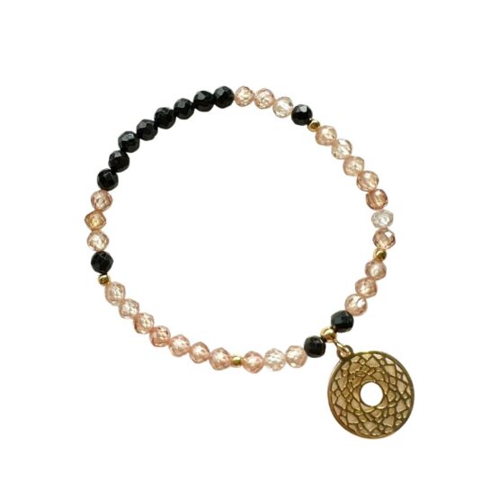 Bransoletka CZAKRA turmalin/cyrkonia