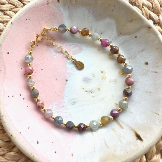 Bransoletka SPRING szafir z rubinem