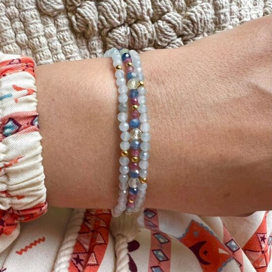 Bransoletka ENERGY akwamaryn