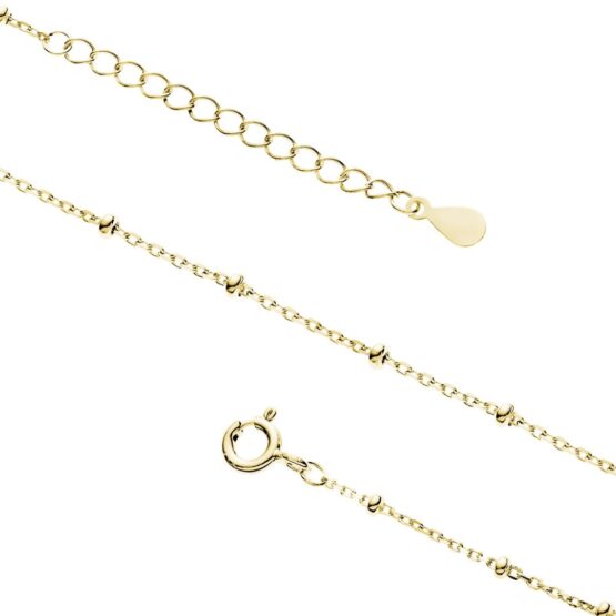 Bransoletka FOOT kuleczki pozłacane