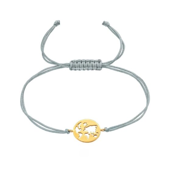 Bransoletka ZIEMIA pozłacana