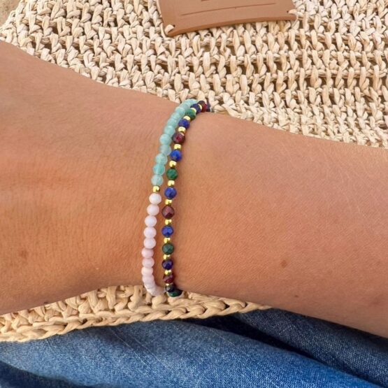 Bransoletka ART amazonit i opal
