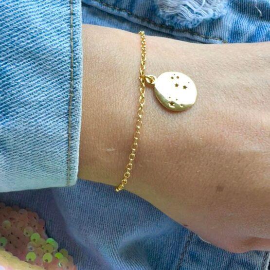 Bransoletka CHAIN konstelacje pozłacana