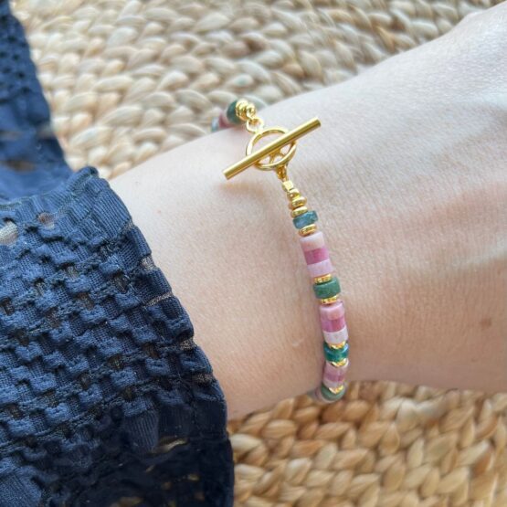 Bransoletka DISK pink