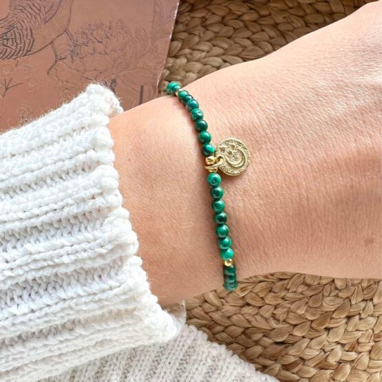 Bransoletka MOON malachit