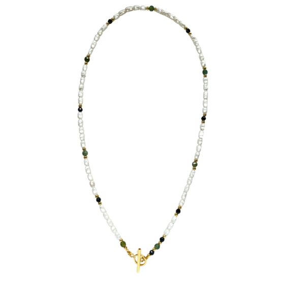 Naszyjnik WISH perła, turmalin