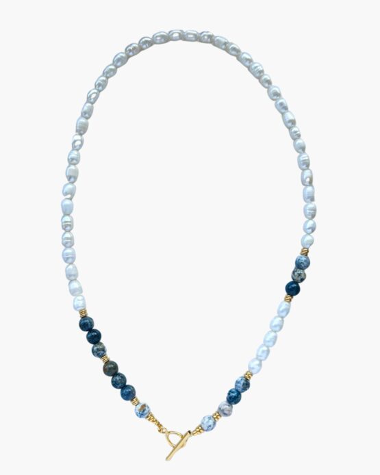 Naszyjnik GREY opal toggle