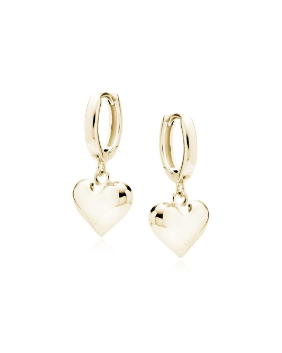 Kolczyki SERDUSZKA pozłacane