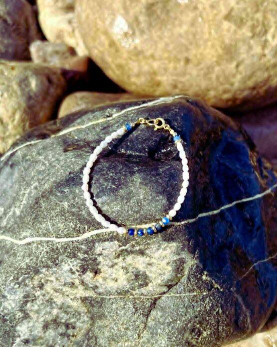 Bransoletka KYANIT perłowy