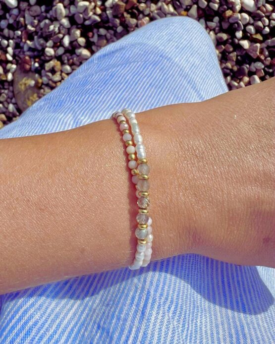 Bransoletka KYANIT perłowy