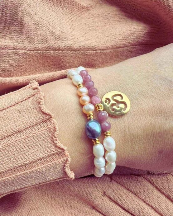 Bransoletka OM rubin