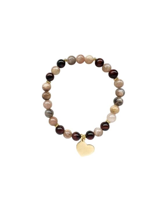 Bransoletka BROWN heart