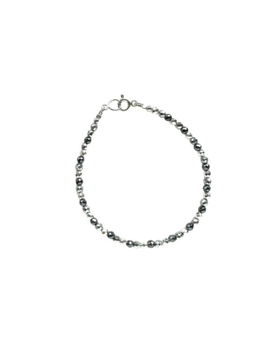 Bransoletka HEMATYT silver
